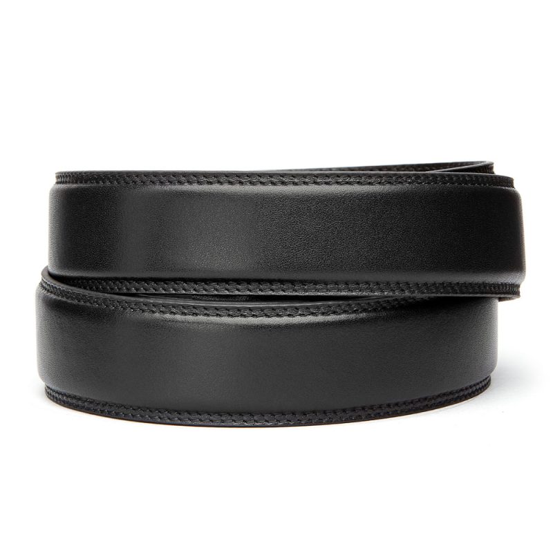 Kore Essentials-CLASSIC FULL GRAIN LEATHER 1.37" STRAP [STRAP ONLY]-Fashion Belts