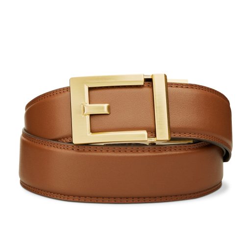 Kore Essentials-EXPRESS BRASS BUCKLE | CLASSIC LEATHER BELT 1.37