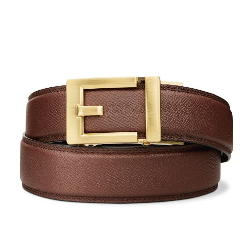 Kore Essentials-EXPRESS BRASS BUCKLE | CLASSIC LEATHER BELT 1.37