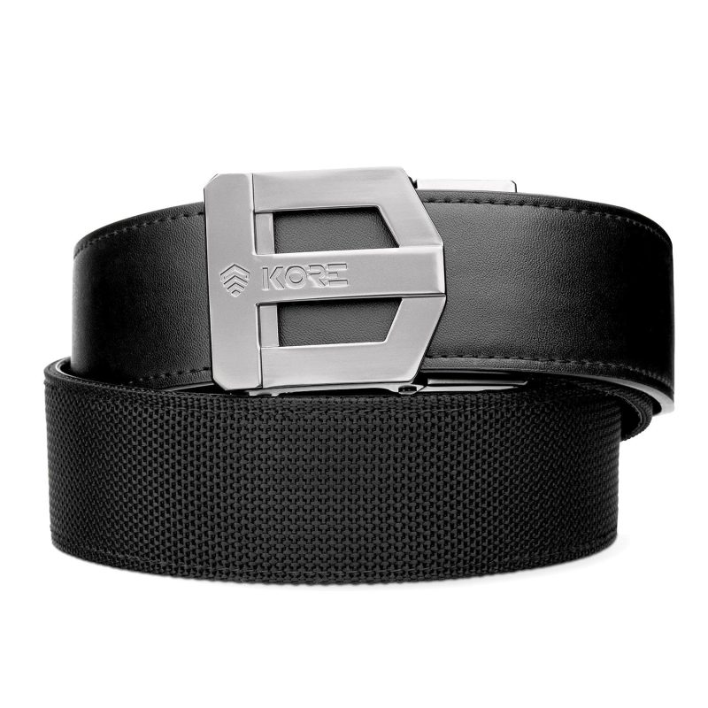 Kore Essentials-EXECUTIVE PROTECTION BLACK TACTICAL BELT 1.75": COMPLETE KIT-Gun Belts