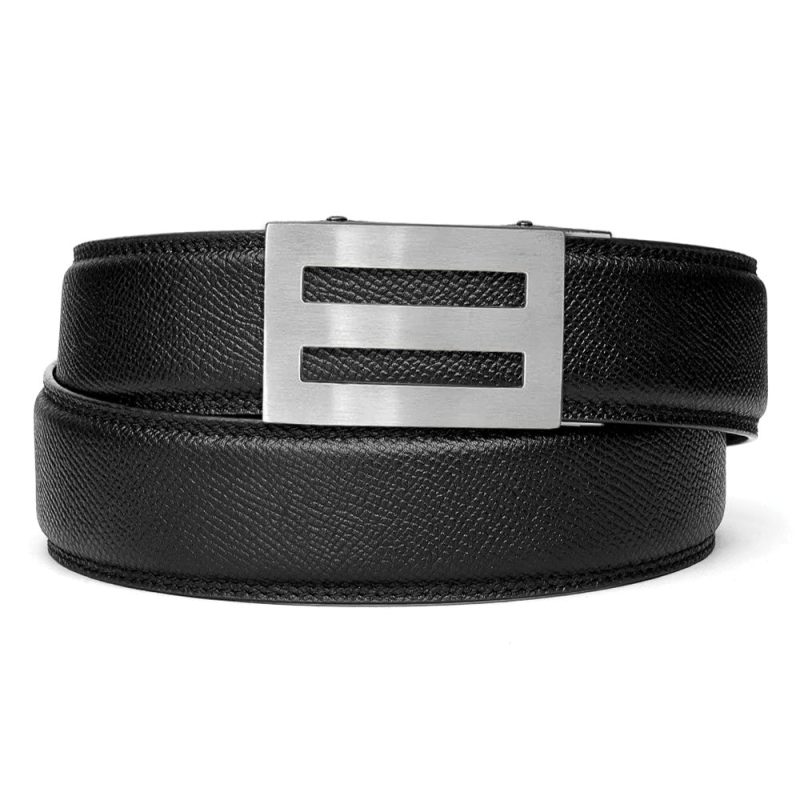 Kore Essentials-INTREPID BUCKLE | CLASSIC LEATHER BELT 1.37"-Fashion Belts