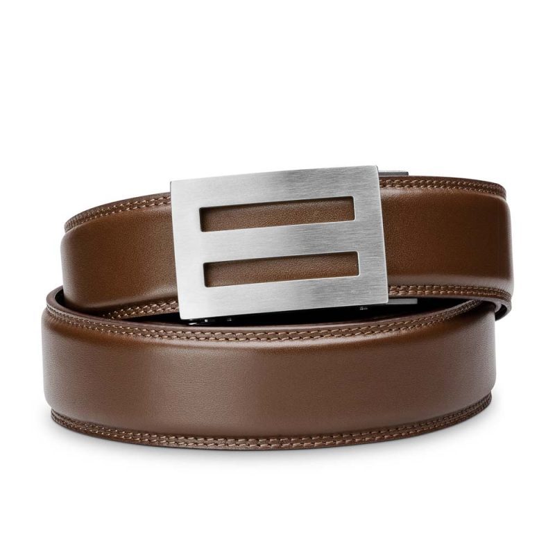 Kore Essentials-INTREPID BUCKLE | CLASSIC LEATHER BELT 1.37"-Fashion Belts