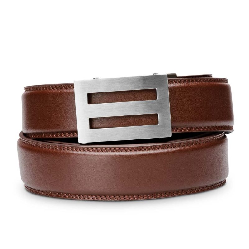 Kore Essentials-INTREPID BUCKLE | CLASSIC LEATHER BELT 1.37"-Fashion Belts