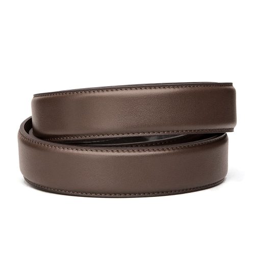 Kore Essentials-SLIM FULL GRAIN LEATHER STRAP 1.125" [STRAP ONLY]-Fashion Belts