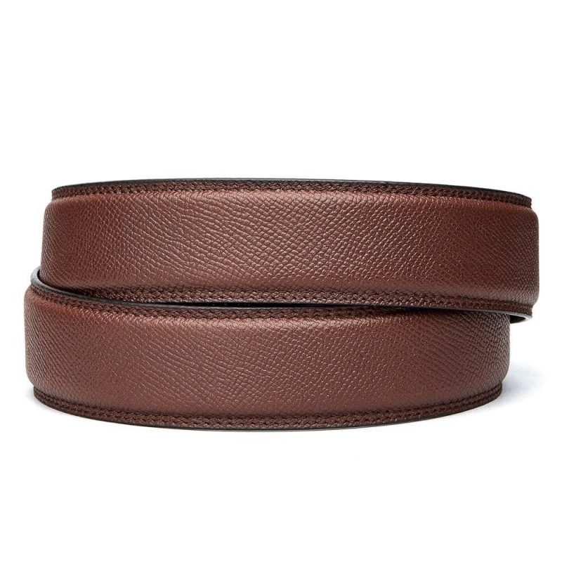 Kore Essentials-PEBBLE FULL GRAIN LEATHER STRAP 1.37" [STRAP ONLY]-Fashion Belts