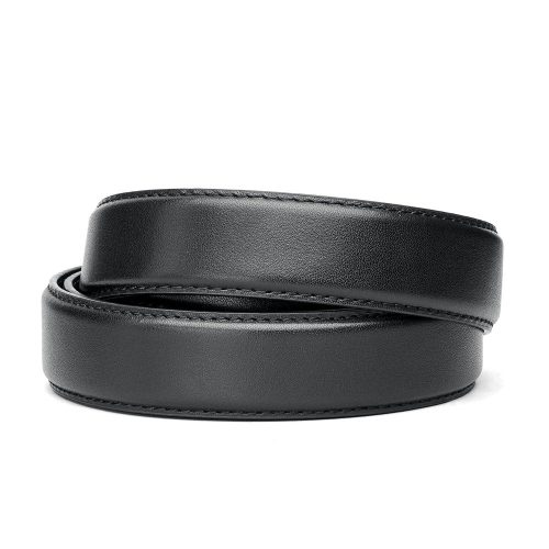 Kore Essentials-SLIM FULL GRAIN LEATHER STRAP 1.125" [STRAP ONLY]-Fashion Belts