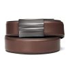 Kore Essentials X2 Gunmetal Buckle with Brown Leather 1.5" Micro Adjustable Ratcheting Gun Belt