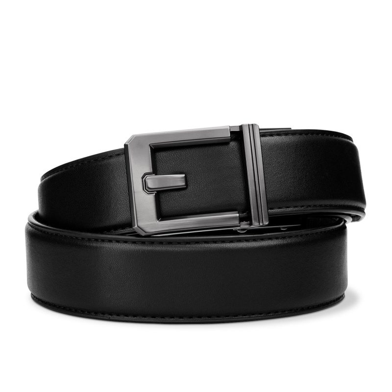 Kore Essentials-EXECUTIVE PROTECTION BLACK LEATHER 1.5" OUTER BELT-Gun Belts